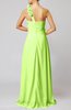 Romantic Column One Shoulder Sleeveless Ruching Evening Dresses