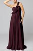 Romantic Column One Shoulder Sleeveless Ruching Evening Dresses