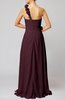 Romantic Column One Shoulder Sleeveless Ruching Evening Dresses