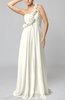 Romantic Column One Shoulder Sleeveless Ruching Evening Dresses