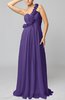 Romantic Column One Shoulder Sleeveless Ruching Evening Dresses