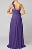 Romantic Column One Shoulder Sleeveless Ruching Evening Dresses
