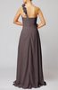 Romantic Column One Shoulder Sleeveless Ruching Evening Dresses