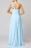 Romantic Column One Shoulder Sleeveless Ruching Evening Dresses