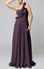 Romantic Column One Shoulder Sleeveless Ruching Evening Dresses