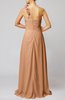 Romantic Column One Shoulder Sleeveless Ruching Evening Dresses