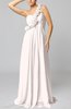 Romantic Column One Shoulder Sleeveless Ruching Evening Dresses