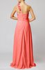 Romantic Column One Shoulder Sleeveless Ruching Evening Dresses
