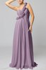 Romantic Column One Shoulder Sleeveless Ruching Evening Dresses