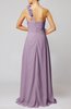 Romantic Column One Shoulder Sleeveless Ruching Evening Dresses