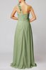 Romantic Column One Shoulder Sleeveless Ruching Evening Dresses