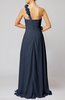 Romantic Column One Shoulder Sleeveless Ruching Evening Dresses