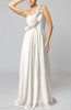 Romantic Column One Shoulder Sleeveless Ruching Evening Dresses