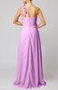 Romantic Column One Shoulder Sleeveless Ruching Evening Dresses