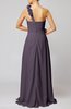 Romantic Column One Shoulder Sleeveless Ruching Evening Dresses