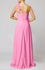 Romantic Column One Shoulder Sleeveless Ruching Evening Dresses