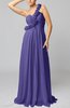 Romantic Column One Shoulder Sleeveless Ruching Evening Dresses