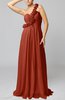 Romantic Column One Shoulder Sleeveless Ruching Evening Dresses