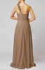 Romantic Column One Shoulder Sleeveless Ruching Evening Dresses
