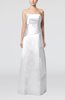 Elegant Sheath Sleeveless Backless Satin Ruching Wedding Guest Dresses