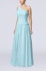 Elegant Sheath Zipper Chiffon Floor Length Wedding Guest Dresses