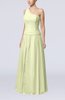 Elegant Sheath Zipper Chiffon Floor Length Wedding Guest Dresses