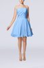 Cute Backless Chiffon Mini Ruching Homecoming Dresses