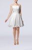 Cute Backless Chiffon Mini Ruching Homecoming Dresses