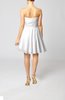 Cute Backless Chiffon Mini Ruching Homecoming Dresses