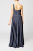 Classic Column One Shoulder Sleeveless Chiffon Pleated Prom Dresses