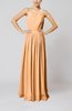 Classic Column One Shoulder Sleeveless Chiffon Pleated Prom Dresses