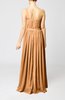 Classic Column One Shoulder Sleeveless Chiffon Pleated Prom Dresses