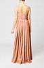 Classic Column One Shoulder Sleeveless Chiffon Pleated Prom Dresses
