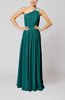 Classic Column One Shoulder Sleeveless Chiffon Pleated Prom Dresses