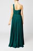 Classic Column One Shoulder Sleeveless Chiffon Pleated Prom Dresses