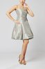 Informal A-line Sleeveless Zipper Pleated Club Dresses