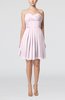 Simple Sleeveless Zip up Chiffon Pleated Graduation Dresses