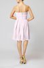 Simple Sleeveless Zip up Chiffon Pleated Graduation Dresses