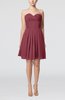 Simple Sleeveless Zip up Chiffon Pleated Graduation Dresses