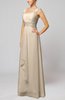 Informal Outdoor Thick Straps Sleeveless Zip up Floor Length Bridal Gowns