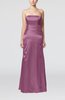 Elegant Strapless Backless Silk Like Satin Ribbon Bridesmaid Dresses