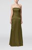 Elegant Strapless Backless Silk Like Satin Ribbon Bridesmaid Dresses
