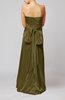 Elegant Strapless Backless Silk Like Satin Ribbon Bridesmaid Dresses