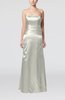 Elegant Strapless Backless Silk Like Satin Ribbon Bridesmaid Dresses