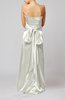 Elegant Strapless Backless Silk Like Satin Ribbon Bridesmaid Dresses