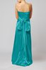 Elegant Strapless Backless Silk Like Satin Ribbon Bridesmaid Dresses