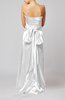 Elegant Strapless Backless Silk Like Satin Ribbon Bridesmaid Dresses
