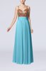 Elegant Empire Sweetheart Sleeveless Backless Chiffon Graduation Dresses