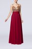 Elegant Empire Sweetheart Sleeveless Backless Chiffon Graduation Dresses