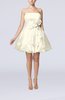 Cinderella Sleeveless Backless Organza Mini Flower Homecoming Dresses